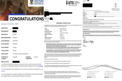 喜报:我校商学院张博凯、王磊、孙旺林、申皖东荣获海外名校录取资格
